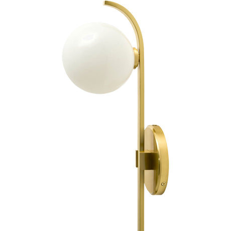 Modern European furniture - White Glass Sphere Wall Lamp - www.oroa.com