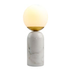 Modern European furniture - Marble White Glass Table Lamp - www.oroa.com