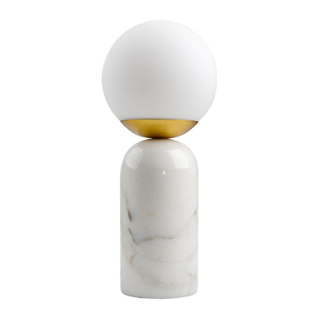Modern European furniture - Marble White Glass Table Lamp - www.oroa.com
