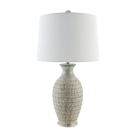Modern European furniture - Gray Ceramic Accent Table Lamp - www.oroa.com