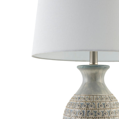 Modern European furniture - Gray Ceramic Accent Table Lamp - www.oroa.com