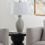 Modern European furniture - Gray Ceramic Accent Table Lamp - www.oroa.com