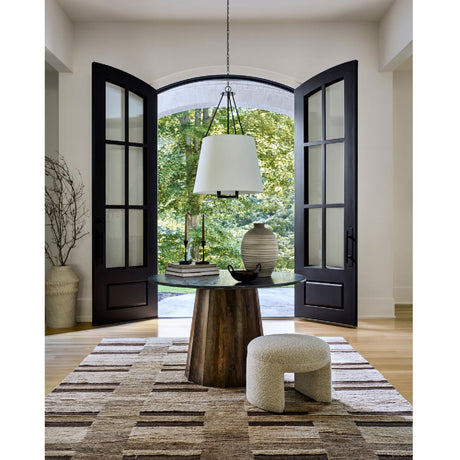 Modern European furniture - White Linen Chandelier - www.oroa.com