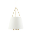 Modern European furniture - White Linen Chandelier - www.oroa.com