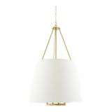 Modern European furniture - White Linen Chandelier - www.oroa.com