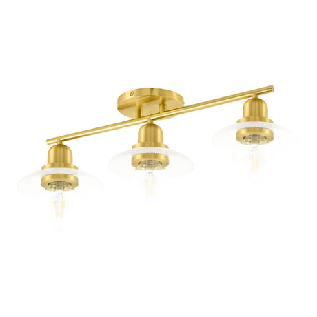Modern European furniture - Gold Fixture Glass Wall Lamp - www.oroa.com