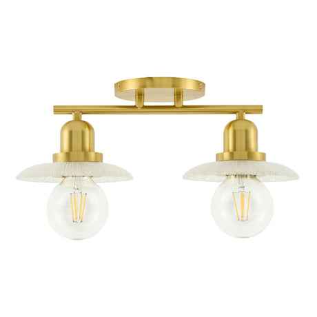 Modern European furniture - Gold Fixture Glass Wall Lamp - www.oroa.com