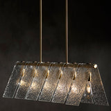 Modern European furniture - 6-Light Clear Glass Linear Chandelier - www.oroa.com