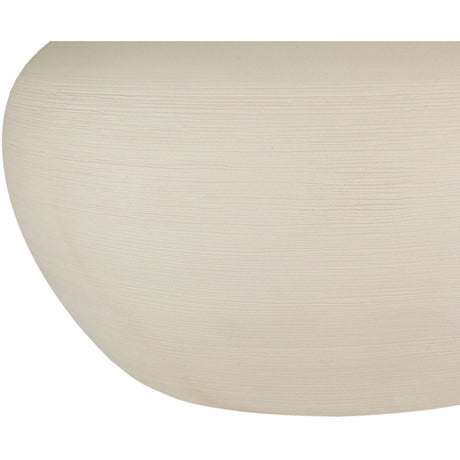 Modern European furniture - Glazed Cream Ceramic Table Lamp - www.oroa.com