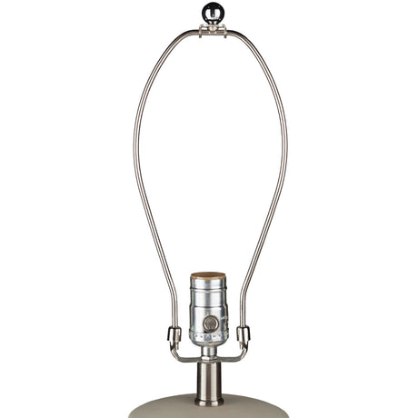 Modern European furniture - Glazed Cream Ceramic Table Lamp - www.oroa.com