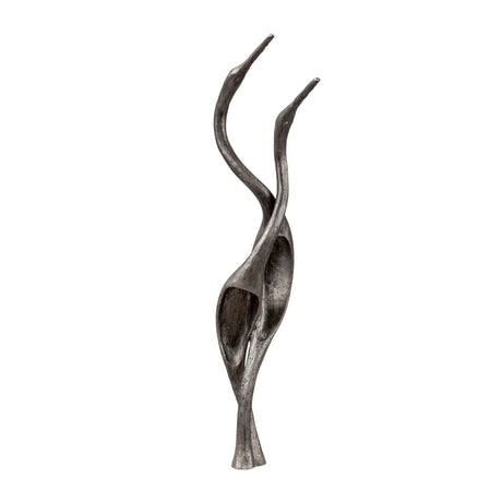 Modern European furniture - Blackened Silver Abstract Sculpture - www.oroa.com