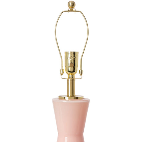 Modern European furniture - Pink Glass Accent Table Lamp - www.oroa.com