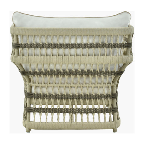 Modern European furniture - Cream Aluminum Outdoor Accent Chair - www.oroa.com