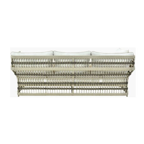 Modern European furniture - Cream Aluminum Outdoor Sectional Sofa - www.oroa.com
