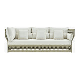 Modern European furniture - Cream Aluminum Outdoor Sectional Sofa - www.oroa.com