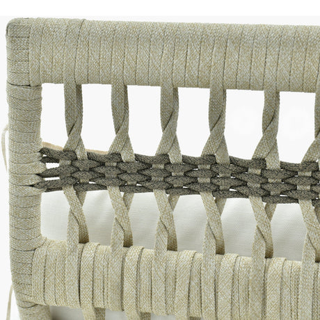 Modern European furniture - Cream Aluminum Outdoor Sectional Sofa - www.oroa.com