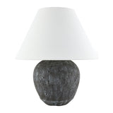 Modern European furniture - Black Cement Accent Table Lamp - www.oroa.com