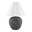 Modern European furniture - Black Cement Accent Table Lamp - www.oroa.com