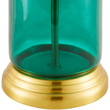 Modern European furniture - Blue Glass Accent Table Lamp - www.oroa.com