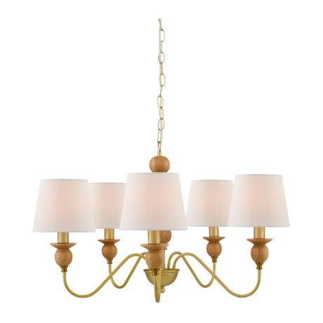 Modern European furniture - 5-Light Linen Classic Chandelier - www.oroa.com