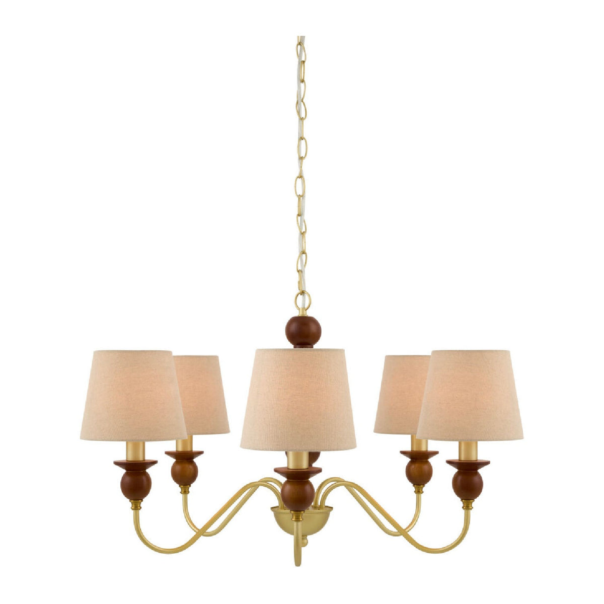 Modern European furniture - 5-Light Linen Classic Chandelier - www.oroa.com