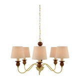 Modern European furniture - 5-Light Linen Classic Chandelier - www.oroa.com