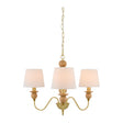 Modern European furniture - 3-Light Linen Classic Chandelier - www.oroa.com
