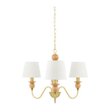 Modern European furniture - 3-Light Linen Classic Chandelier - www.oroa.com