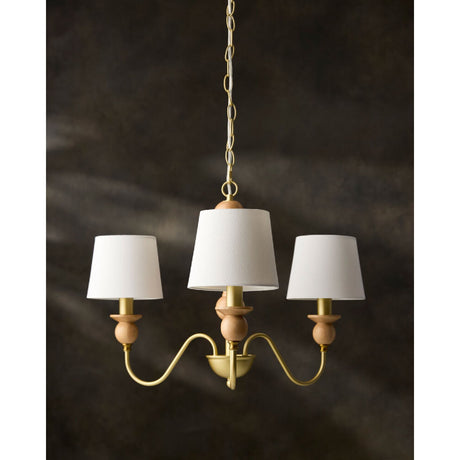 Modern European furniture - 3-Light Linen Classic Chandelier - www.oroa.com