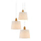 Modern European furniture - 3-Light Linen Chandelier - www.oroa.com