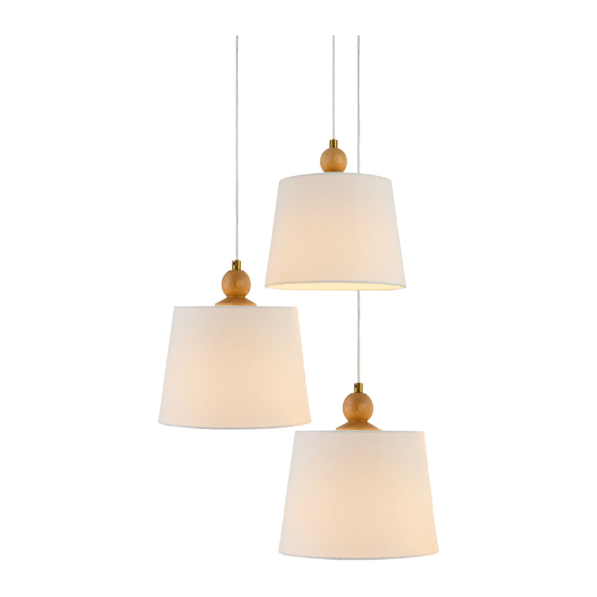 Modern European furniture - 3-Light Linen Chandelier - www.oroa.com