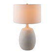 Modern European furniture - White Cement Accent Table Lamp - www.oroa.com