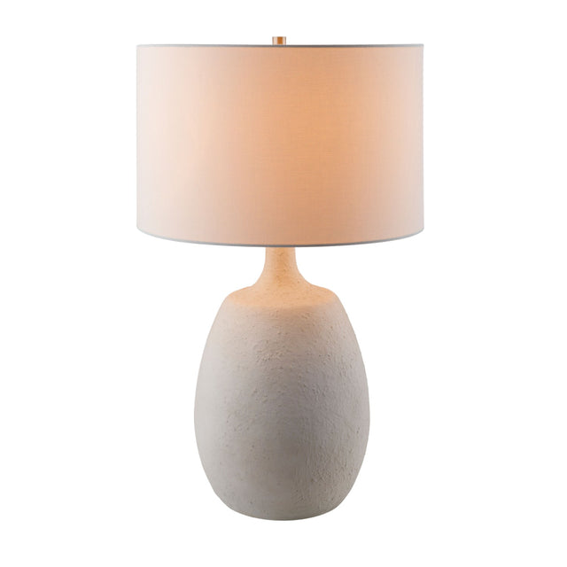 Modern European furniture - White Cement Accent Table Lamp - www.oroa.com
