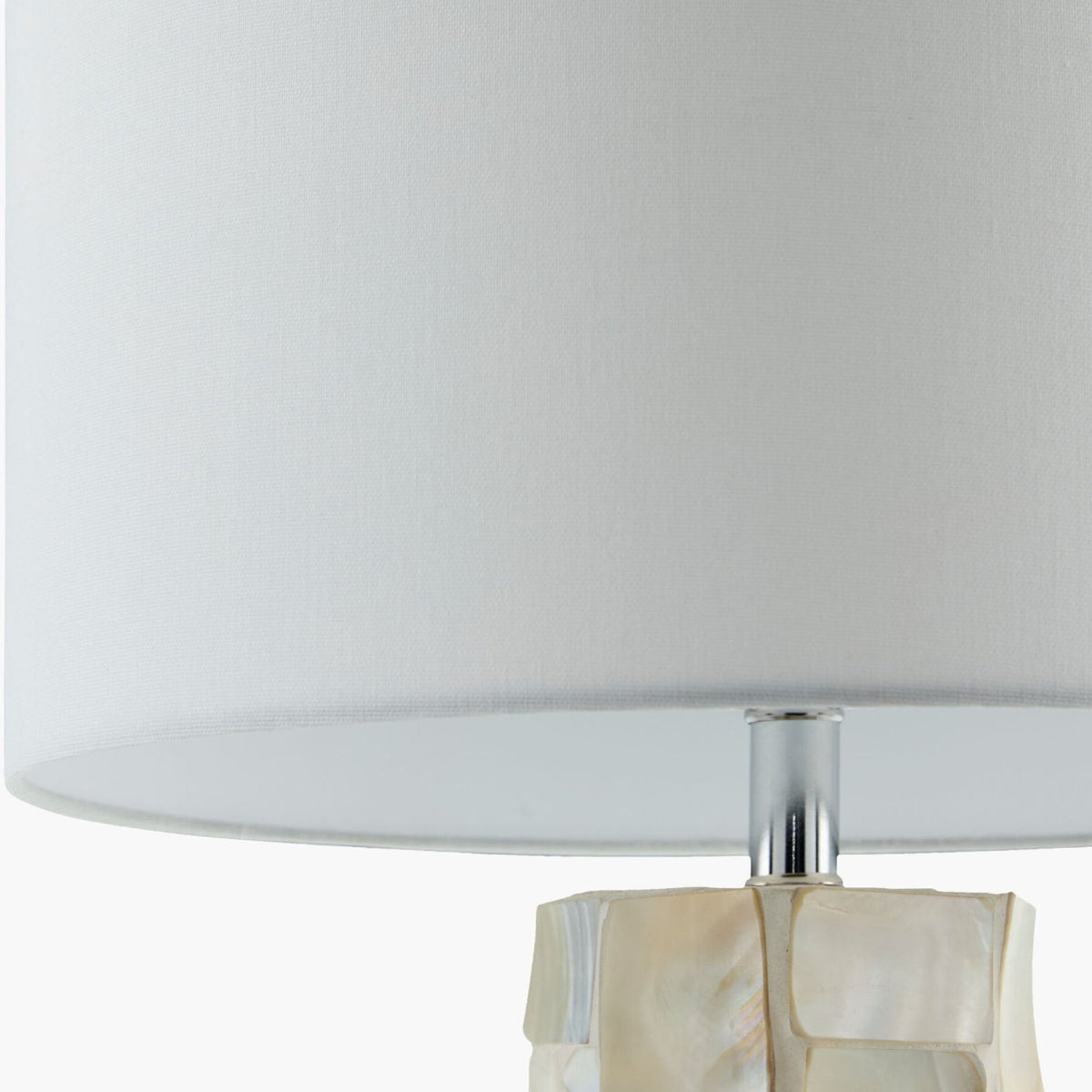 Modern European furniture - Cream Shell Accent Table Lamp - www.oroa.com