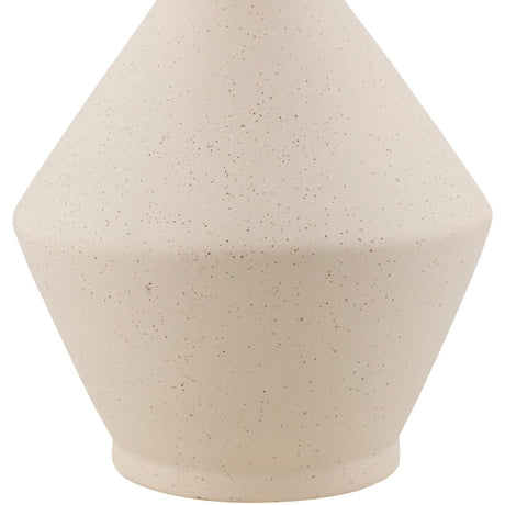 Modern European furniture - Beige Ceramic Geometrical Table Lamp - www.oroa.com