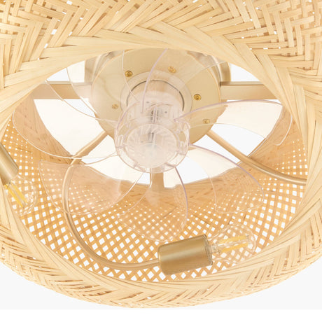 Modern European furniture - Woven Rattan Cane Chandelier - www.oroa.com