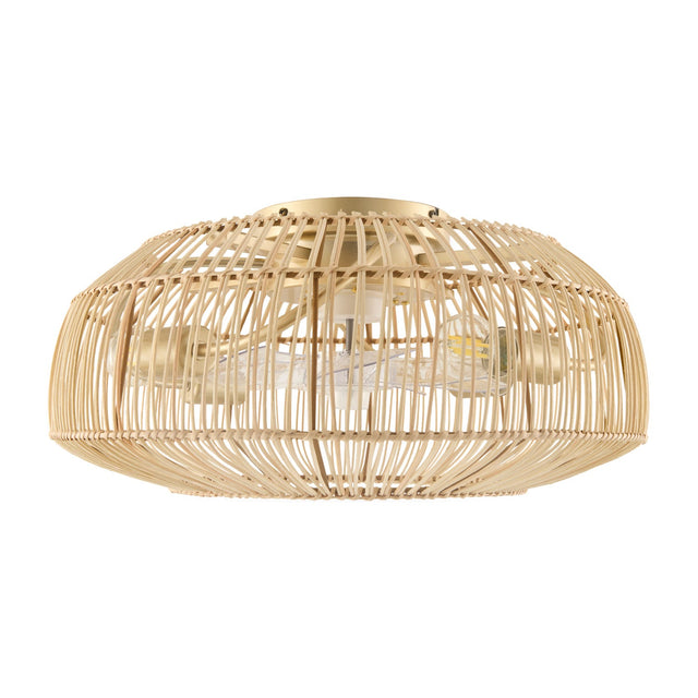 Modern European furniture - Rattan Cane 4-Light Chandelier - www.oroa.com