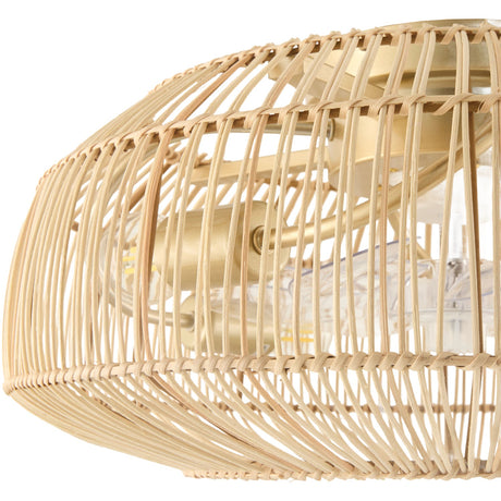 Modern European furniture - Rattan Cane 4-Light Chandelier - www.oroa.com