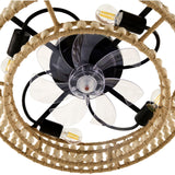 Modern European furniture - Wooden Beads 2-Tier Chandelier - www.oroa.com