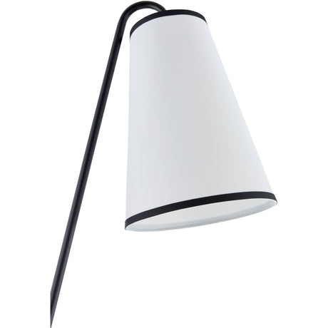 Modern European furniture - White Linen Tilted Floor Lamp - www.oroa.com