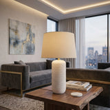Modern European furniture - Cream Painted Ceramic Table Lamp - www.oroa.com