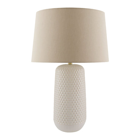 Modern European furniture - Cream Painted Ceramic Table Lamp - www.oroa.com
