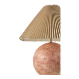 Modern European furniture - Pleated Linen Cement Table Lamp - www.oroa.com