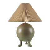Modern European furniture - Pleated Linen Cement Table Lamp - www.oroa.com