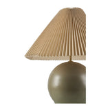 Modern European furniture - Pleated Linen Cement Table Lamp - www.oroa.com