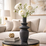 Modern European furniture - Matte Ceramic Sculptural Vase - www.oroa.com