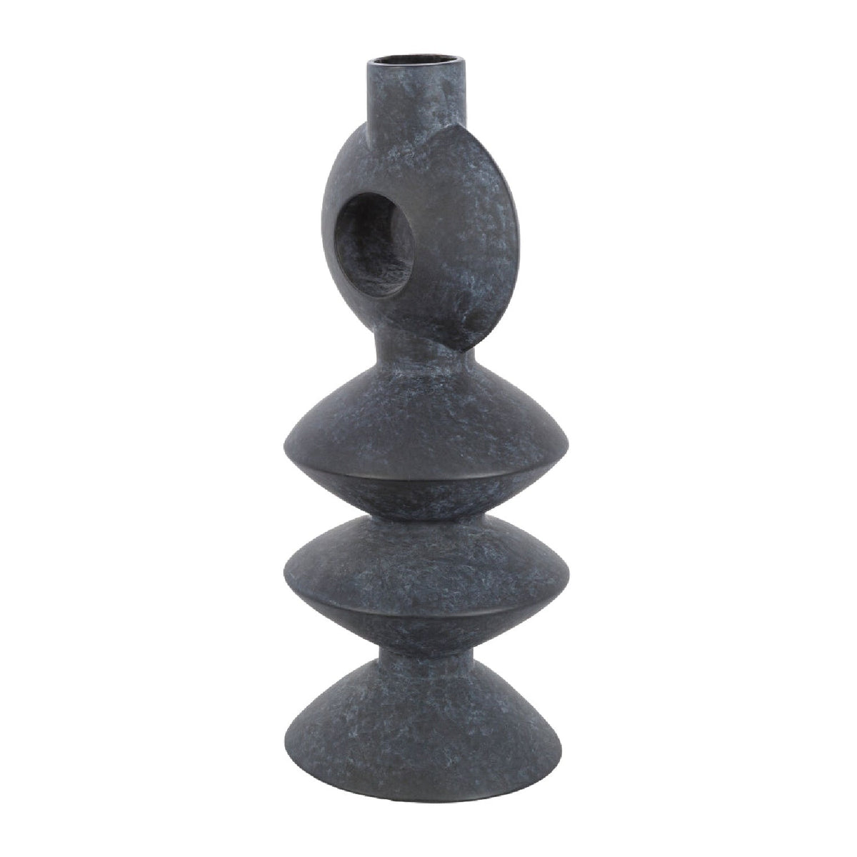 Modern European furniture - Matte Ceramic Geometrical Vase - www.oroa.com