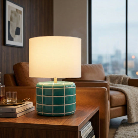 Modern European furniture - Blue Iron Base Table Lamp  - www.oroa.com