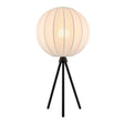 Modern European furniture - White Cotton Tripod Table Lamp - www.oroa.com