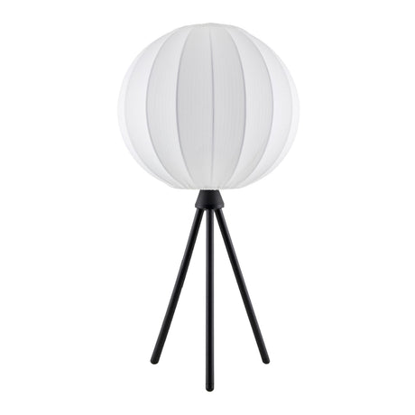 Modern European furniture - White Cotton Tripod Table Lamp - www.oroa.com